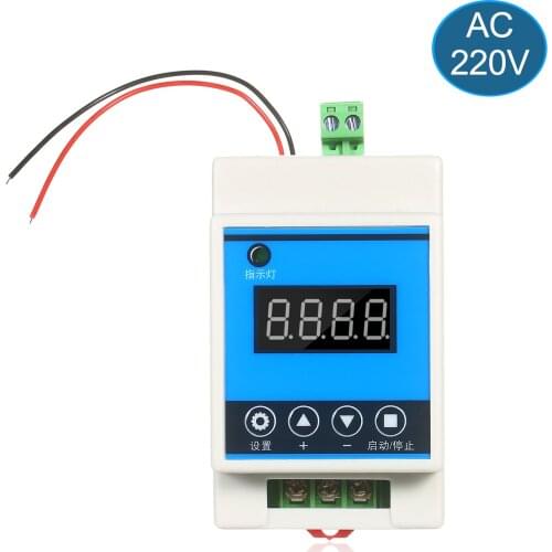 DC7-27V Digital Delay Timer Control Switch Relay Module with Shell&amp 0.01s-999min Timing Range for Home Industrial Control