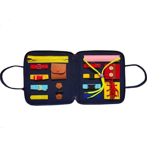 Childrens Toys New Clothes Bag Teaching Aid Board Contains Childrens Educational Fine Motor Training Toys