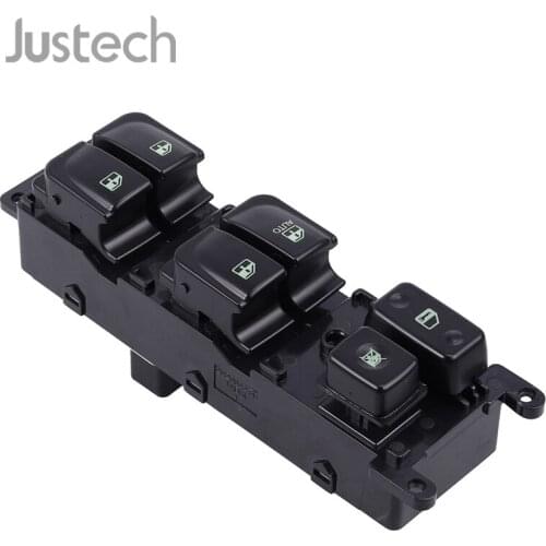 Justech Master Power Window Regulator Switch Fit Front,Left For Hyundai 05-07 Sonata 93570-3K010 14 Pins Push Pull Switch