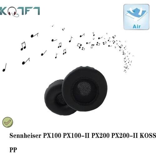 KQTFT leather 1 Set of Replacement for Sennheiser PX100 PX100-II PX200 PX200-II KOSS PP Headset Earmuff Cover Cushion Cups