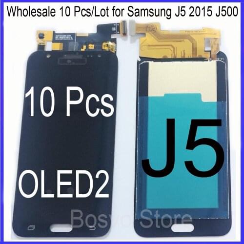 Wholesale 10 Pcs/Lot for Samsung J5 2015 J500 LCD Screen display with touch Digitizer assembly OLED2