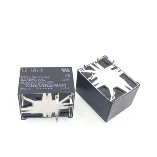 HOT NEW 12V relay LZ-12H-K LZ 12H K LZ12HK 12VDC DC12V 12V 5PIN