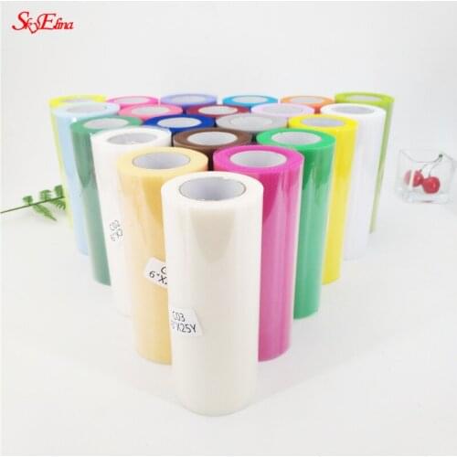 Wedding table devoration Tulle Roll 6''* 25 yard Organza Spool Tutu Tissue DIY Skirt decoration table anniversaire Supplies 8Z