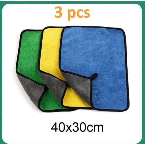 Microfiber Coral Fleece velvet Car Cleaning Cloth Thick Plush Car Care Detailing Wax Polishing Towel Car Wash Drying Towel 40*30