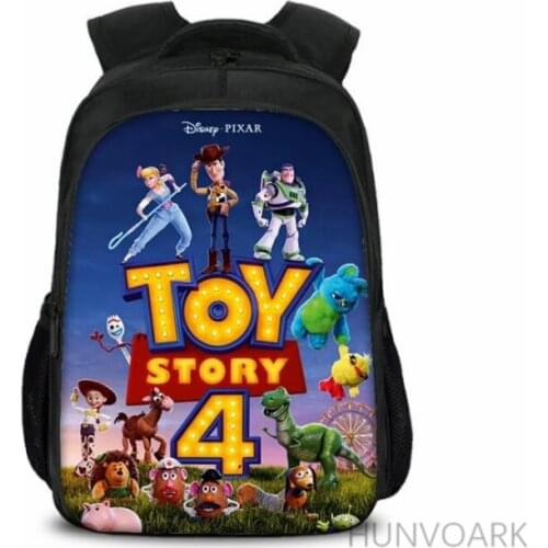 Disney Schoolbag Cartoon Toy Story 4 schoolbag For Boys Girls Double layer large capacity schoolbag for primary school students