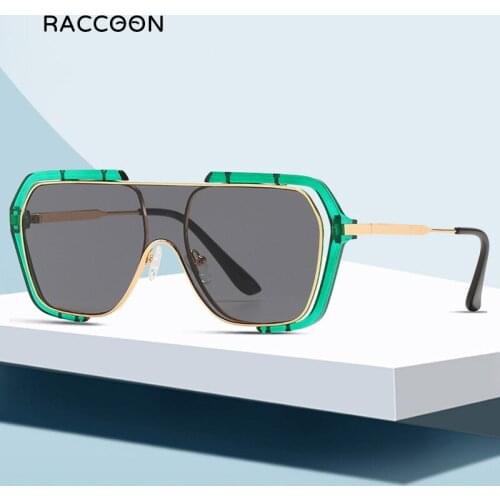 Vintage Fashion One Piece Sunglasses Women Men Oversized Modern Unisex Sun Glasses New Brand Design Male Driving Eyewear Uv400