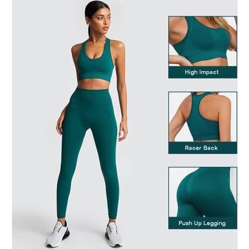 Sport Set for Women Compression Suit Sports Tracksuit Gym Set Fitness Clothing Bra and Legging Yoga Suit Outfit Sportswear