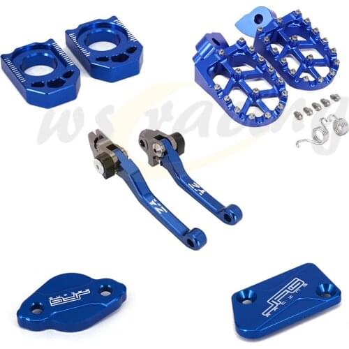 Brake Clutch Lever Axle Block Front Rear Reservoir Cover Foot Pegs For YAMAHA YZ125 YZ 125 YZ250 YZ 250 YZ250F YZ 250F YZ450F