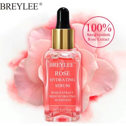 BREYLEE Rose Hydrating Serum Anti-Aging Moisturizing Whitening Replenishment Essential Improve Dry Skin Beauty Products For Face