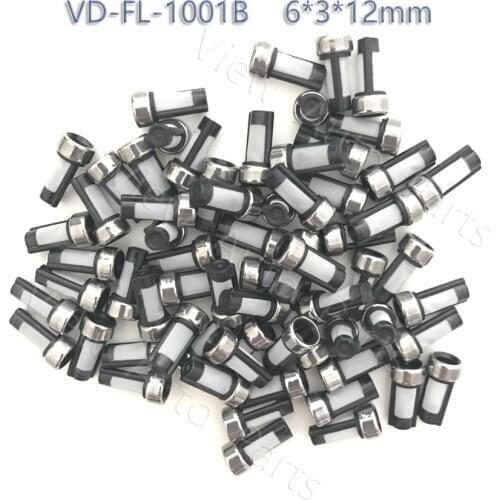 30pcs Wholesale Fuel Injector Micro Basket Filter Top Quality Fit for ASNU03C Injector repair kit Size 6*3*12mm VD-FL-1001B