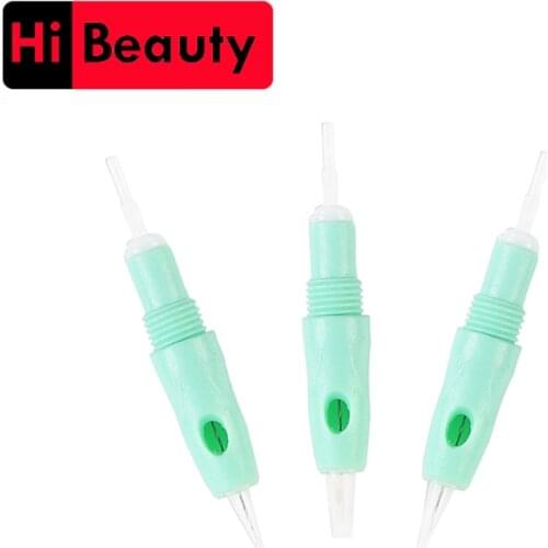 30pcs Sterilized 8mm Screw Green Tattoo Cartridges Needles For Charmant Charme Princesse Liberty Pen Microneedling Microblading