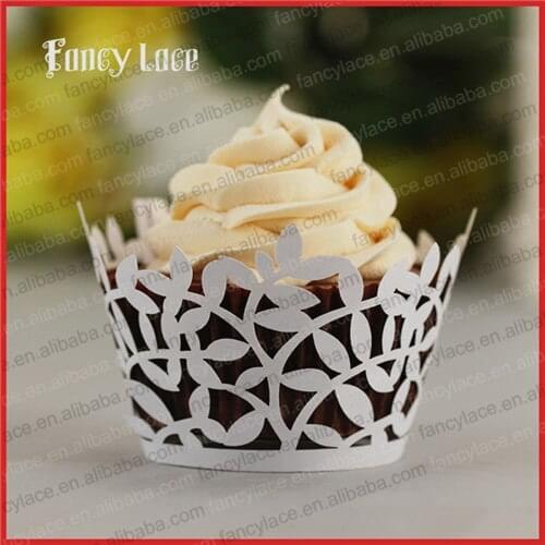 50pcs Hot Sale Hollow Out Floral Paper Cupcake Wrappers Birthday/Christmas Party Table Decorations Supplies Free Shipping
