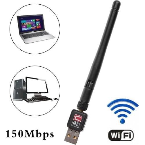 802.11n/g/b 150Mbps USB2.0 Network LAN Card WiFi Wireless Adapter With Antenna