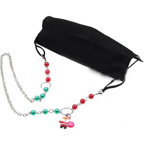 Fashion Christmas Tree Chain for Mask Women Girls Glasses Chains Lanyards Neck Strap Rope Reading Eyeglasses Cord Holder