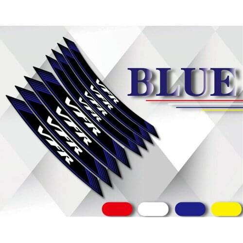 For Honda VFR 800 1200f 400 Motorcycle Front and Rear Wheel Sticker Waterproof Decorative Reflective Decals Rim Accessories