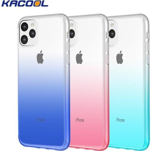 For iPhone 11 2019 Phone Case Slim Soft TPU Black Cover Gradient Protective Cases for iPhone 11 5.8inch 6.1inch 6.8inch New