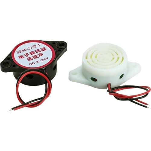 95DB Alarm High-decibel 3-24V 12V Electronic Buzzer Beep Alarm Continuous Beep for Arduino SFM-27