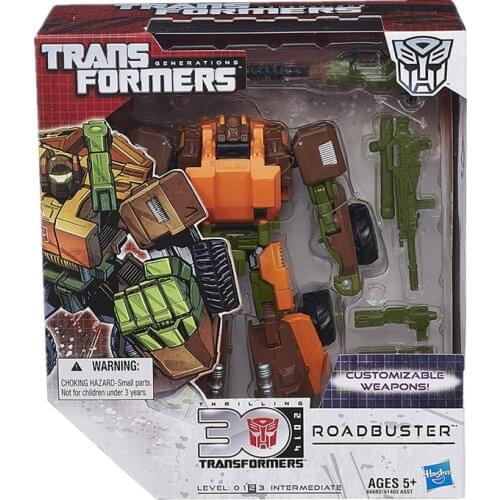 18cm Hasbro TF Transformers Toys Anime Figures IDW Classic 4.0 Voyager Class Roadbuster V Class Roadbuster Action Figure Model