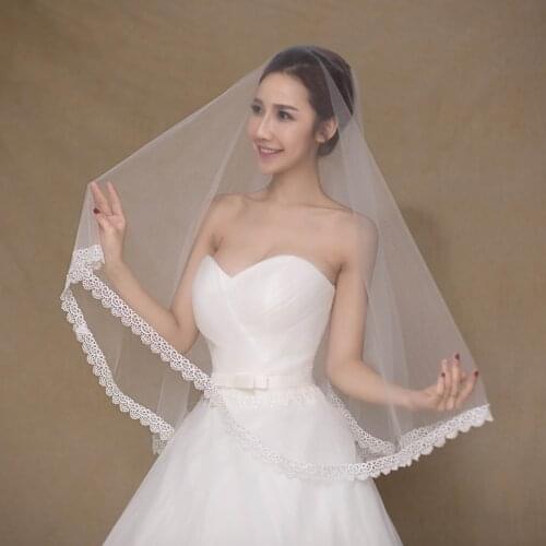 GBCNYIER Lace short veil bridal wedding veil wedding wedding accessories