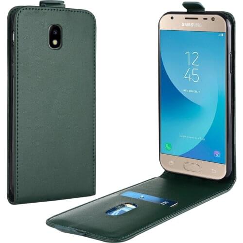 Flip Up and Down Leather Case for Samsung Galaxy J3 2017 Case SM-J330F 5'' Vertical Cover for Samsung J3 2017 Case Phone Bag