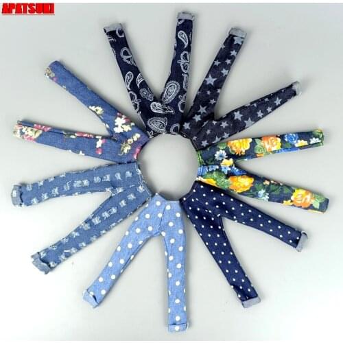 Fashion Jeans Pants Doll Clothes For Barbie Doll Outfits Trousers Casual Wears 1/6 BJD Dollhouse Accessories Kids & Baby Toys