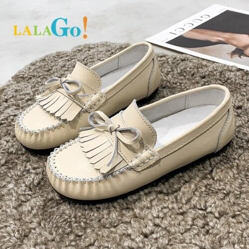 2021 Genuine Leather Kids Shoes For Boys Mocassins Fashion Soft Children Shoes For Boys Girls Casual Flat Slip On Loafers