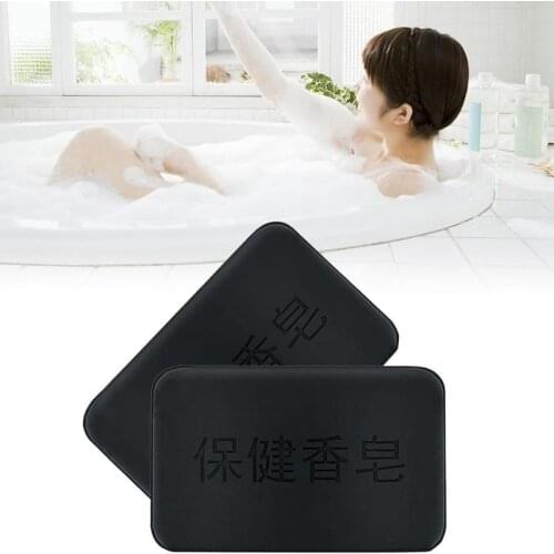 Bamboo Charcoal Soap Face Body Clear Anti Bacterial Health Soap Black