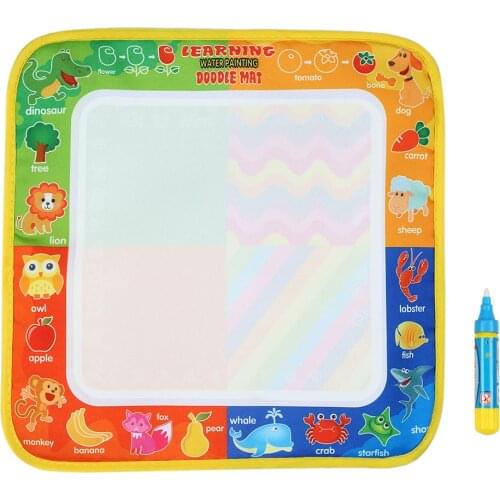 Non-toxic Water Drawing Mat Board & Doodle Painting Pen Coloring Books For kids Early Education Drawing Toy 29 * 30 CM