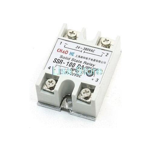 DC 3-32V to AC 24-380V Single Phase Solid State Relay SSR-100 DA