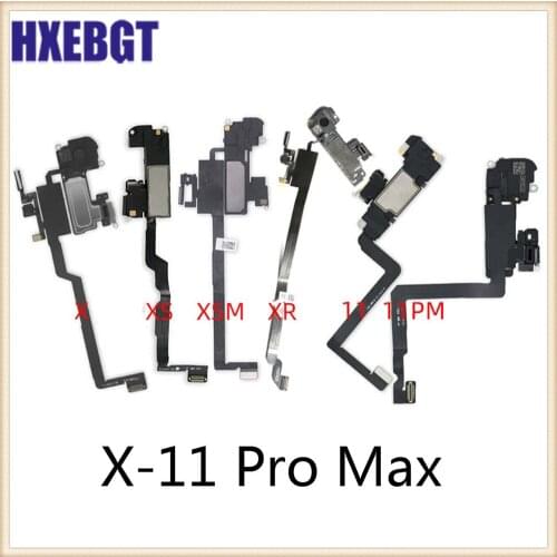 Original Or Copy Earpiece Replacement Parts for iPhone X XR XS 11 Pro Max Ear Speaker Flex Cable Ribbon Sensor Assembly