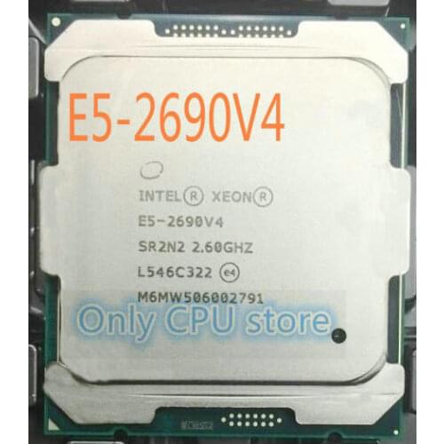 Free shipping Original Intel Xeon E5 2690V4 2.60GHZ 14-Core 35MB SmartCache E5-2690V4 135W