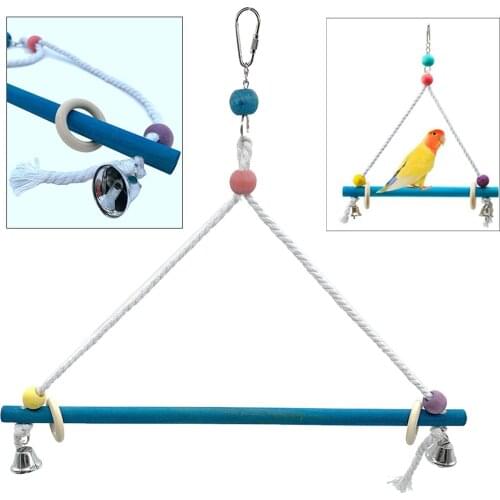 Bird Toys Budgie Toys Hanging Swing Cage Toys for Budgie Parakeet Cockatiel Macaw