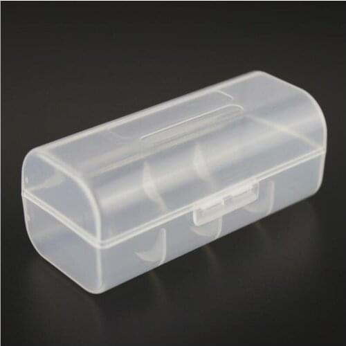 Transparent Plastic 26650 Battery Storage Box Rechargeable Battery Case Organizer Container For 1 X 26650 Lithium Battery