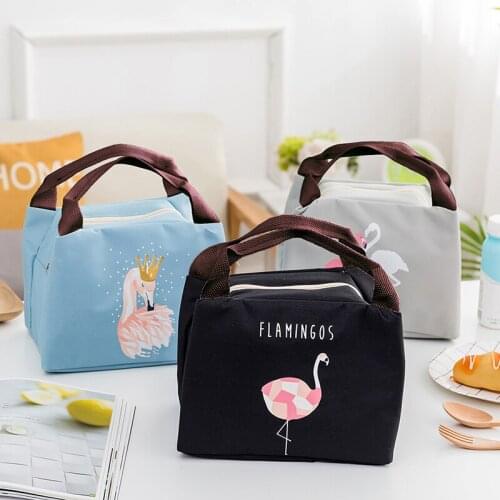 Thermal Insulation Baby Milk Bottle Bag Portable Waterproof Flamingo Pattern Mummy Children Snacks Keep Warmer Bags MBG0318