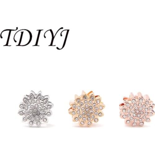 TDIYJ New Arrival Christmas Snow Slide Charms Fit For Stainless Steel Mesh Bracelets Gift For Women 12Pcs/lot