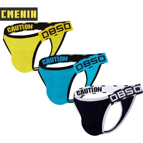 3Pcs/lot Hot Sale Cotton Underpants Gay Men Sexy Mans Underwear Thong Men Jockstrap Comfortable Mens Thongs And G strings Top