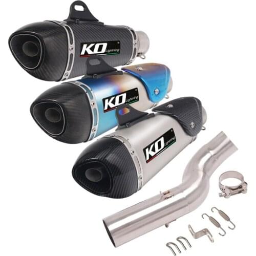 Slip On Motorcycle Exhaust Mid Connect Tube And 51mm Vent Pipe Stainless Steel For TRIUMPH STREET TRIPLE 765 S R RS 2017-2021