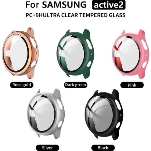 Protective Watch Case For Samsung Galaxy Watch Active 2 40 44mm Full Cover Electroplate TPU Screen Protector Accessories