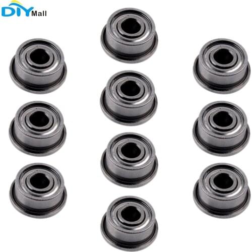 10pcs/lot 3*8*4 Cup Bearing Miniature Deep Groove Ball Flanged EV for Robot Arm