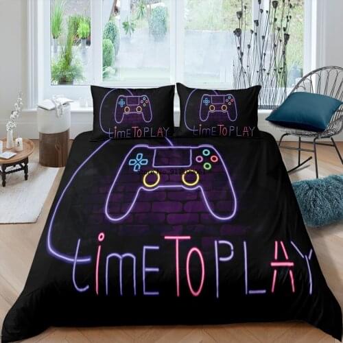 2-3 Pcs Gamepad Bedding Set Twin Full Queen King Duvet Cover Set Comforter Cover Pillowcases Bedclothes Childrens Quilt Covers