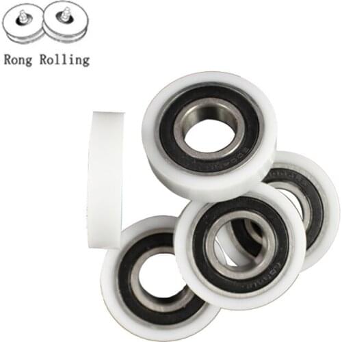 20*50*12 2 inch plastic coated bearing 6004RS bearing polyurethane materail,bearing bore 20mm,diameter 50mm,thickness 12mm