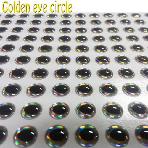 2018HOT 3D fishing lure eyes the golden eyes circle lure eyes 1000pcs/lot its gorgeous and lifelike