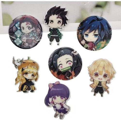 50pcs 7 Styles Mix Kawaii Japan Cartoon Characters Flatback Planar Resin Cabochon DIY Craft Embellishments for Hair Bow Centers