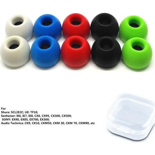 3 Pairs/Pack TS400 4.9mm M TWS Universal tips sponge Memory Foam In-Ear Earphones Soft and Easy-to-Replace Earmuffs ear tips