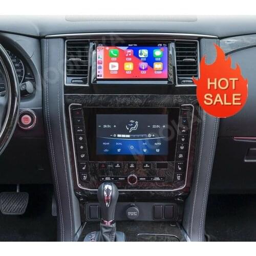 Dual Screen Android 9.0 64GB Car Radio GPS Navigation For Nissan Patrol Y62 2010 - 2020 Audio Multimedia Player Stereo Head Unit