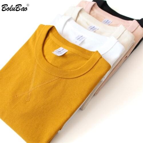 BOLUBAO Fashion Brand Men Solid T-Shirt Men Simple Casual T Shirt 100 % Cotton Short Sleeve Tee Shirts Tops Male Clothing