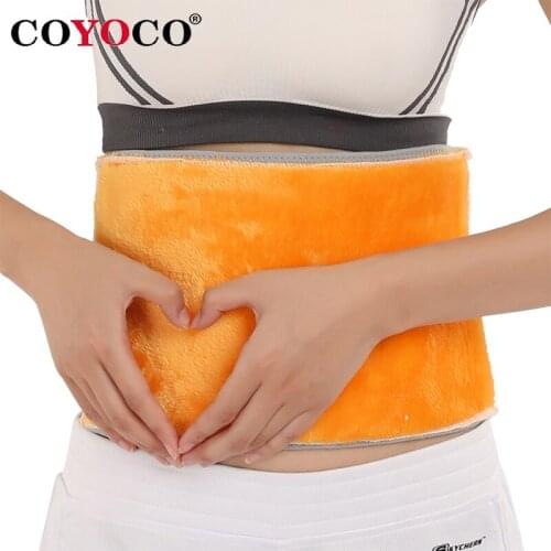 COYOCO Brand Adjustable Gold Velvet Waist Support Bamboo Charcoal Belt Self-heating Breathable Waist Brace Protect Warm