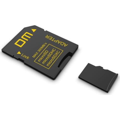 DM SD-t Adapter SD4.0 UHS-IIcomptabile with microSD microSDHC microSDXC transfer speed can up to 300MB/s micro sd Card reader