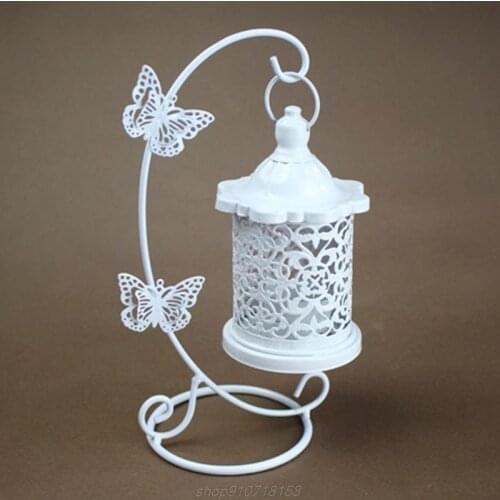 Elegant Rattan Butterfly Hanging Night Light Hollow Candlestick Wrought Iron Electric Home Furnishing Lamp A12 21 Dropship