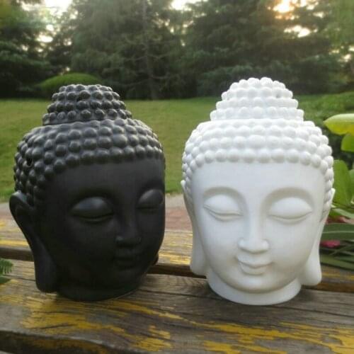 Buddha Head Incense Burner Ceramic Aroma Diffuser Household Decorative Ornaments Incense Burner